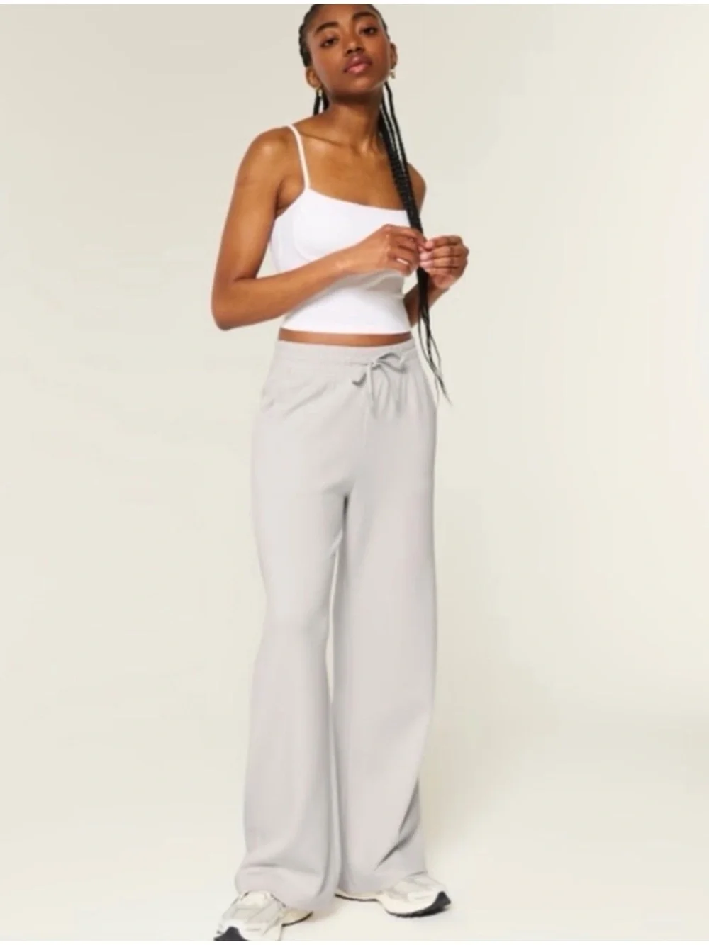 Gilly Hicks by Hollister Active Cool Down Wide-Leg Pants in Stone Medium